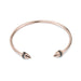 Power Bracelet with Diamond Pavé - Rose Gold