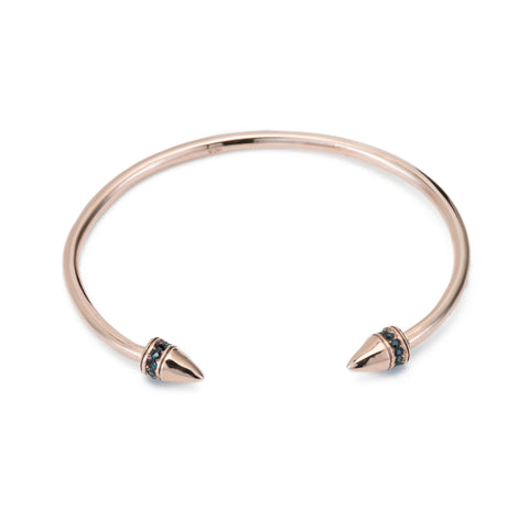primary image of Power Bracelet with Diamond Pavé - Rose Gold