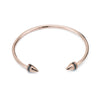 Power Bracelet with Diamond Pavé - Rose Gold