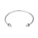 Power Bracelet with Diamond Pavé - White Gold