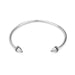 Power Bracelet with Diamond Pavé - White Gold