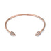 Power Bracelet with Diamond Pavé - Rose Gold