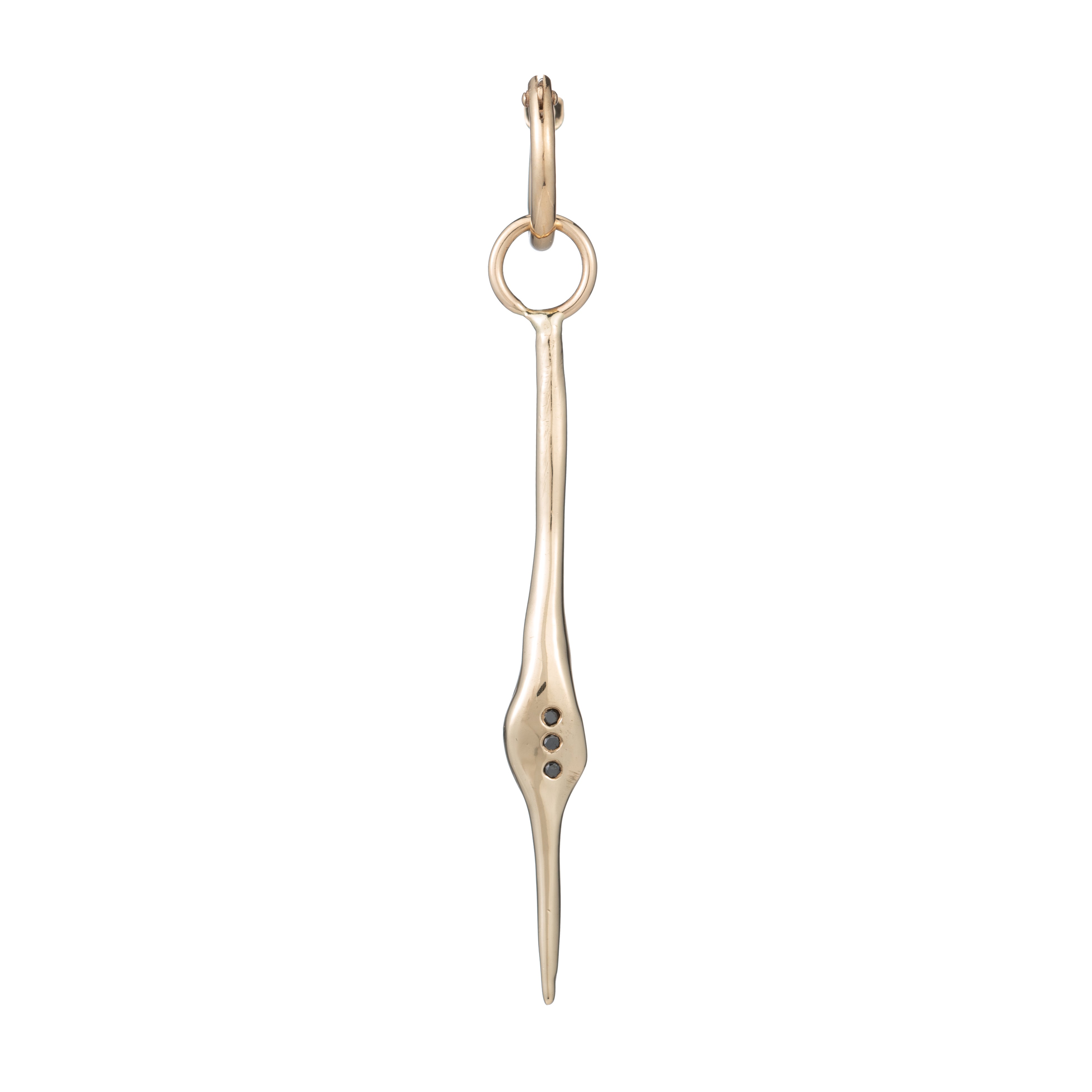 Pendulum Pendant Earring - Gold