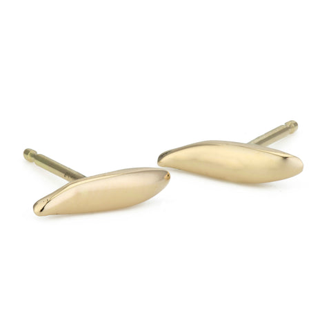 alternate image of Raw Earrings - Gold