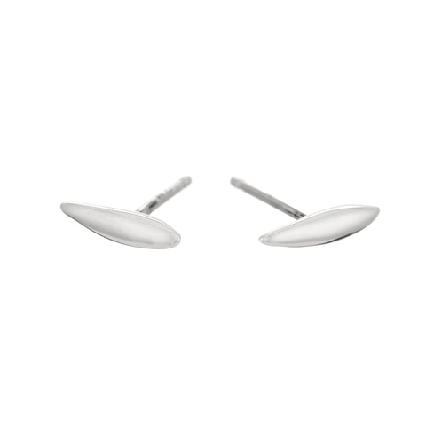 primary image of Raw Earrings - White Gold