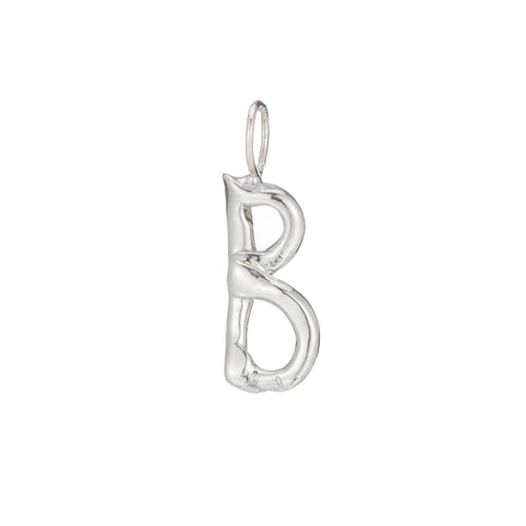 primary image of Raw Letter B - Sterling Silver