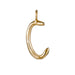 Raw Letter C - Gold