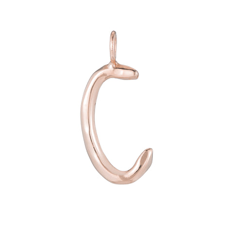 primary image of Raw Letter C - Rose Gold