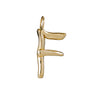 Raw Letter F - Gold