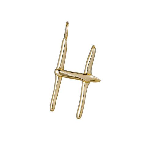 primary image of Raw Letter H - Gold