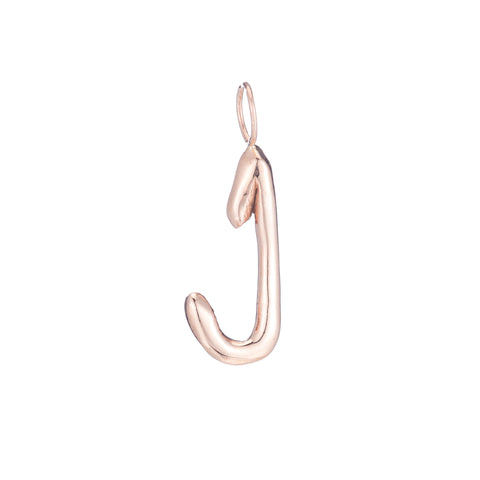 primary image of Raw Letter J - Rose Gold