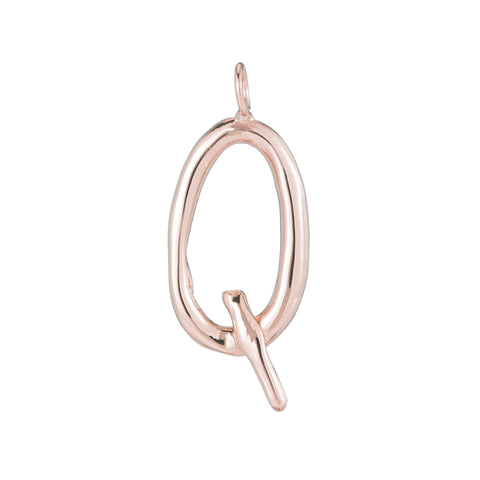 primary image of Raw Letter Q - Rose Gold