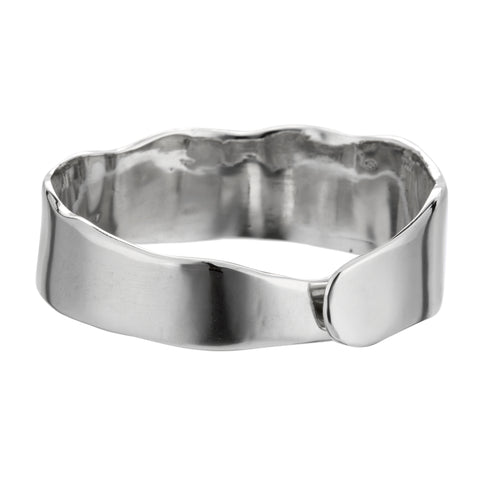 alternate image of Raw Organic Cuff - Sterling Silver