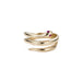 Ruby Snake Ring - Gold