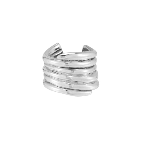 primary image of Raw Chunky Snake Ring - Sterling Silver
