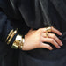 Raw Chunky Snake Ring - 14K Gold Plated