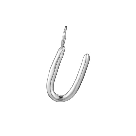 primary image of Raw Letter U - Sterling Silver