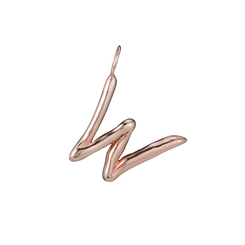 primary image of Raw Letter W - Rose Gold