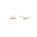 Diamond Staple Earrings - Gold