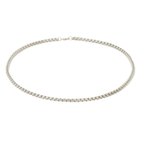 primary image of Box Chain Choker - Sterling Silver