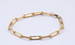 Rectangle Link Chain Anklet - 14K Gold Filled
