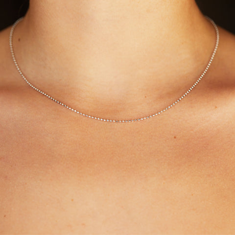 alternate image of Classic Choker - White Gold