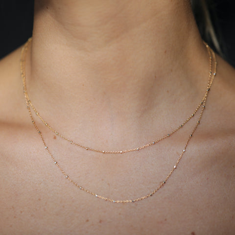 alternate image of Dot Chain Choker - 14K Gold Filled