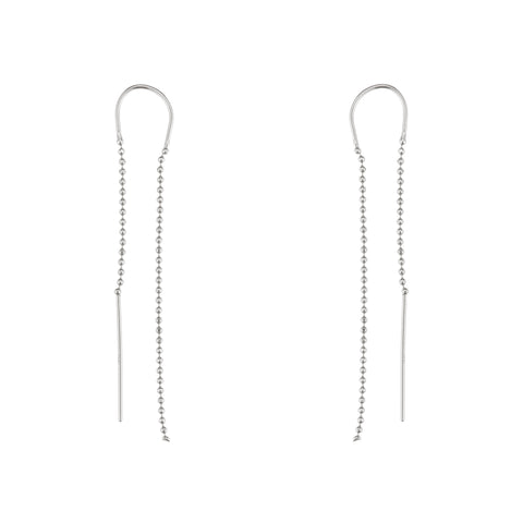 primary image of Drop Chain Earrings - Sterling Silver