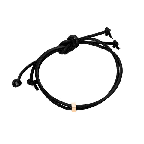 alternate image of Gold Square Bead Bracelet - Gold