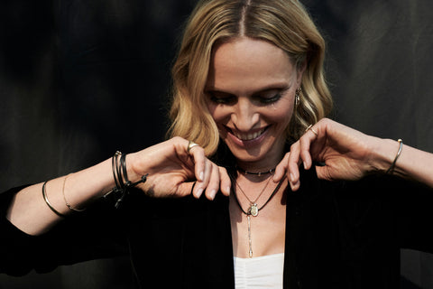 alternate image of Raw Snake Pendant - Gold